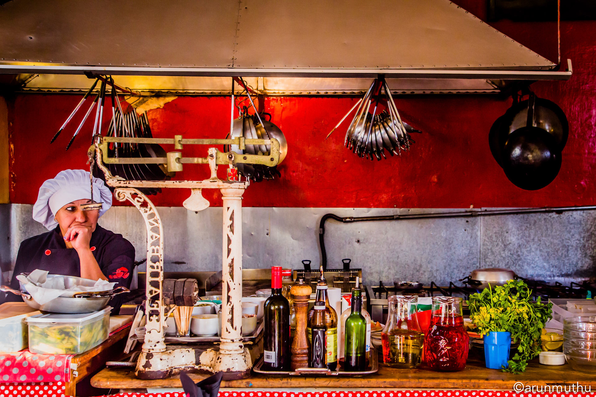 Confused chef, Uruguay. 