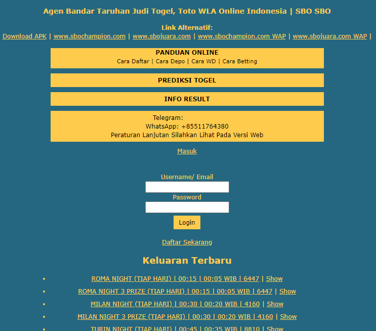 Togel Wla
, Bandar Togel Wla Data Nomer Sgp