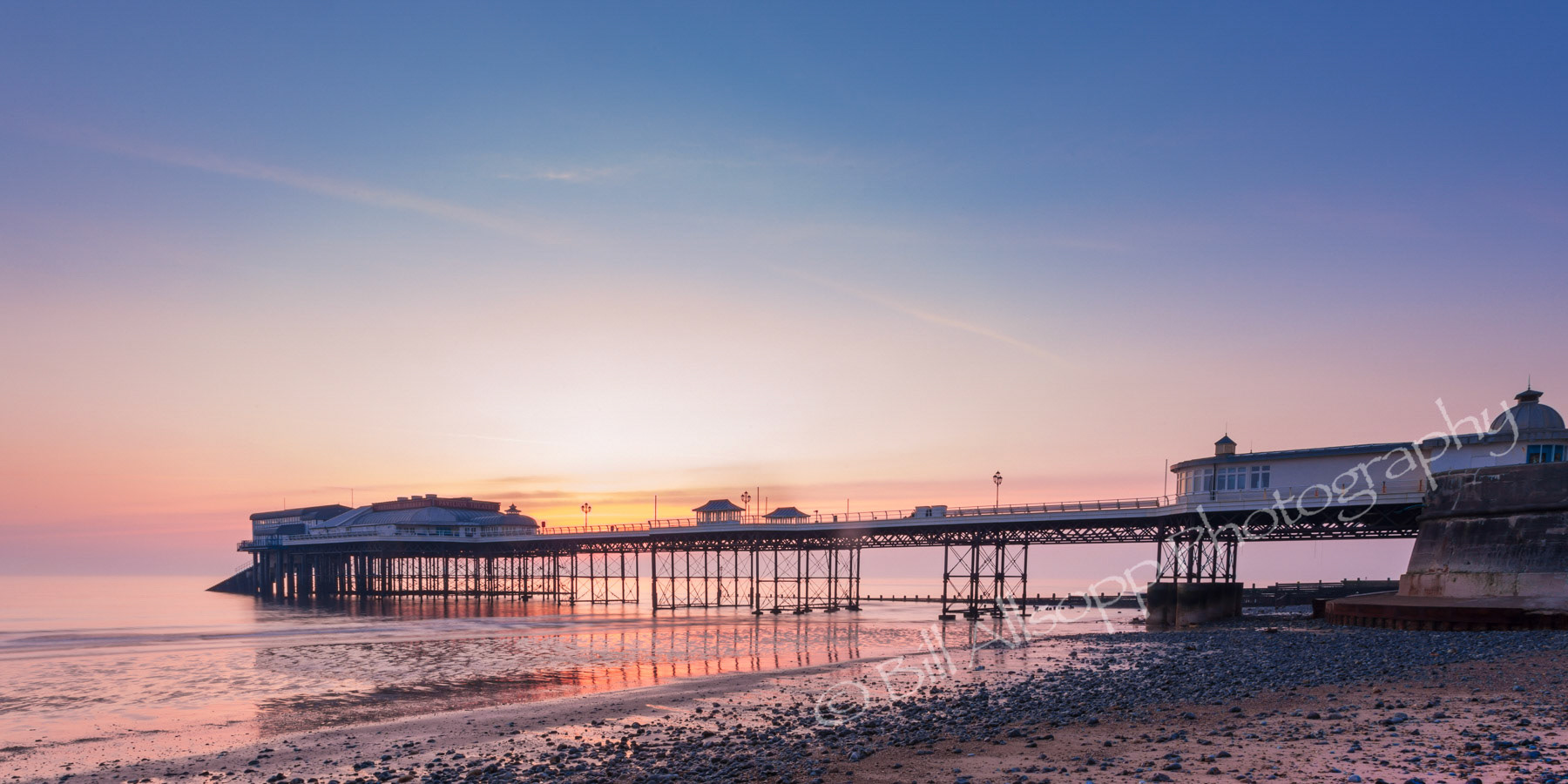 Cromer pier at sunrise.