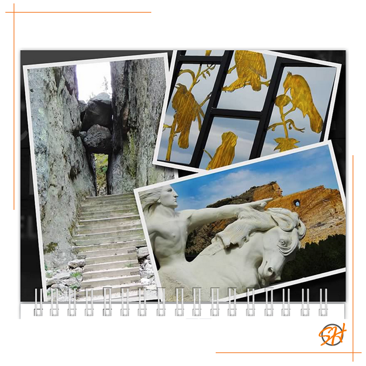 monthly top image for souvenir calendar layout