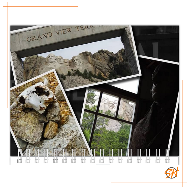 monthly top image for souvenir calendar layout