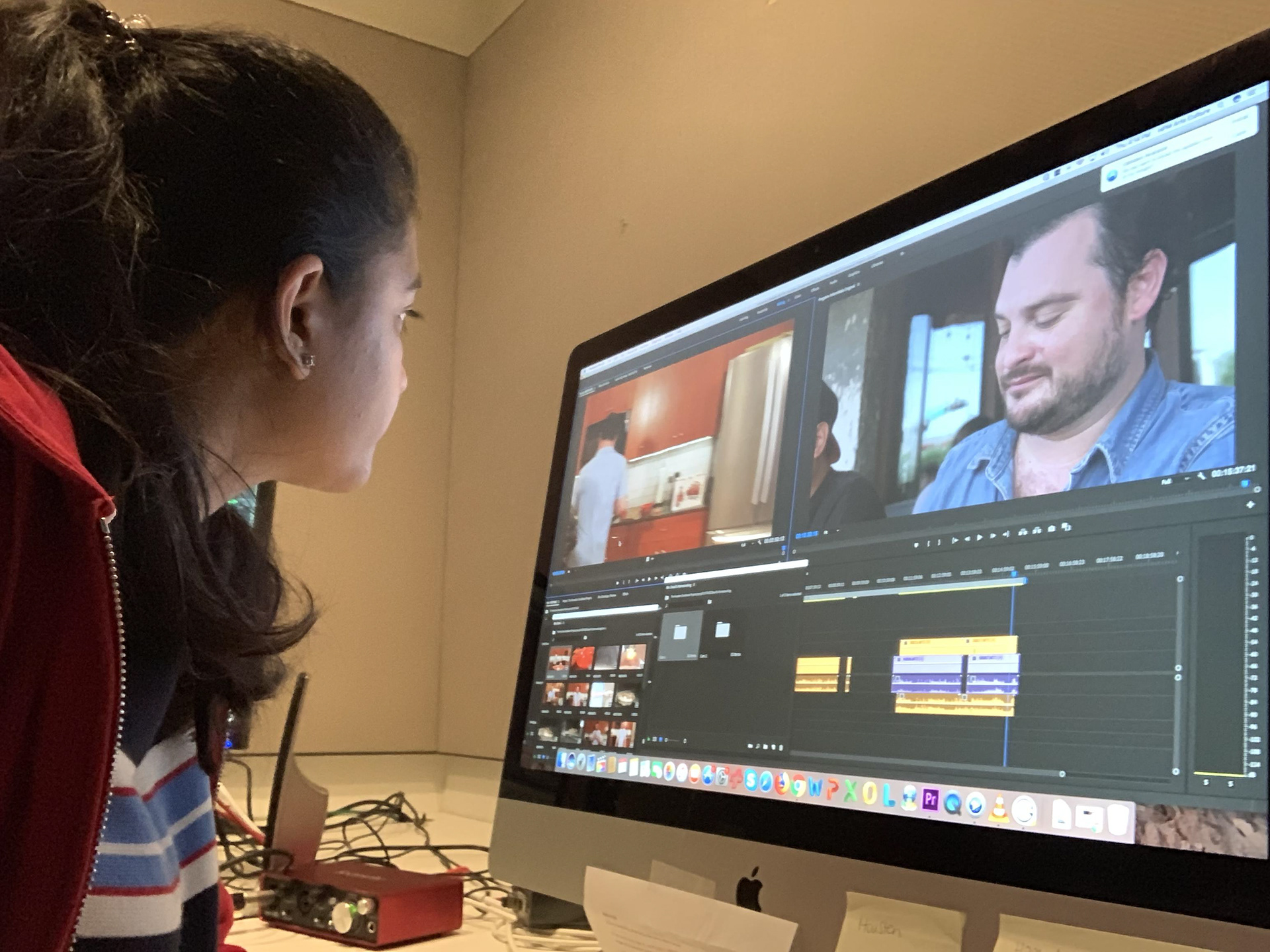 Working on an interstitial for The Houston Cookbook