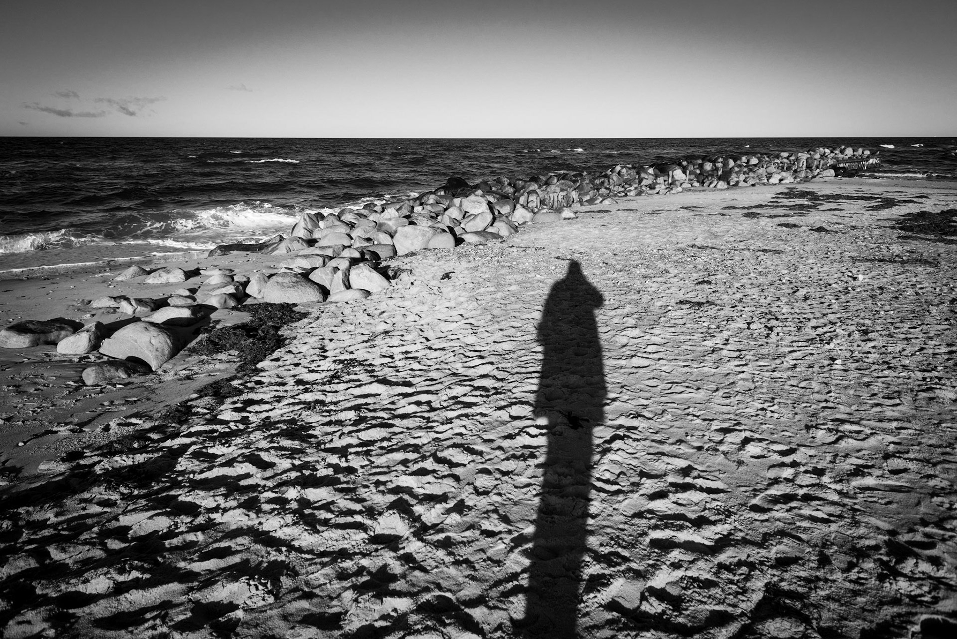 Selvportræt i sandet