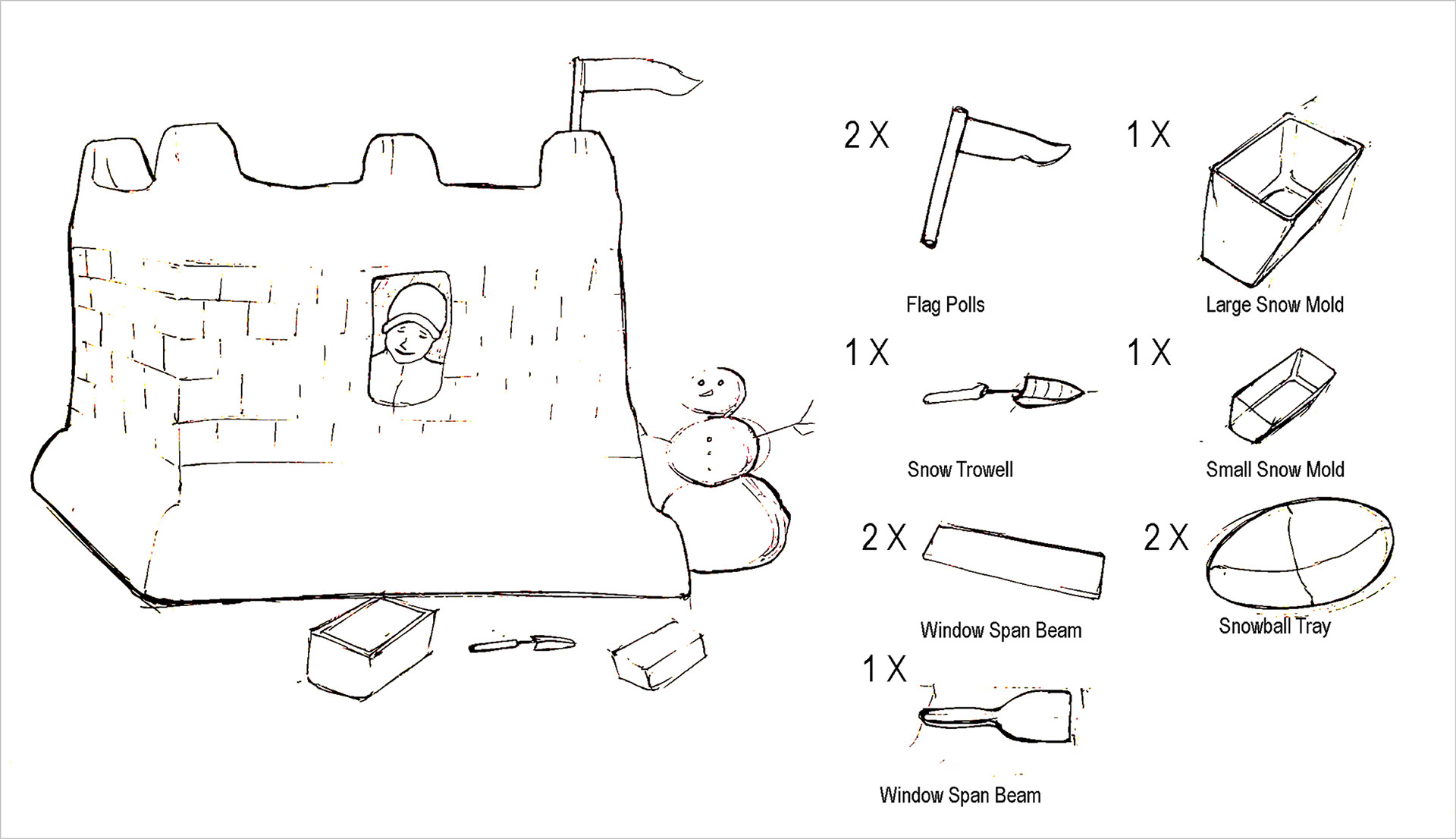 The ultimate snow fort kit