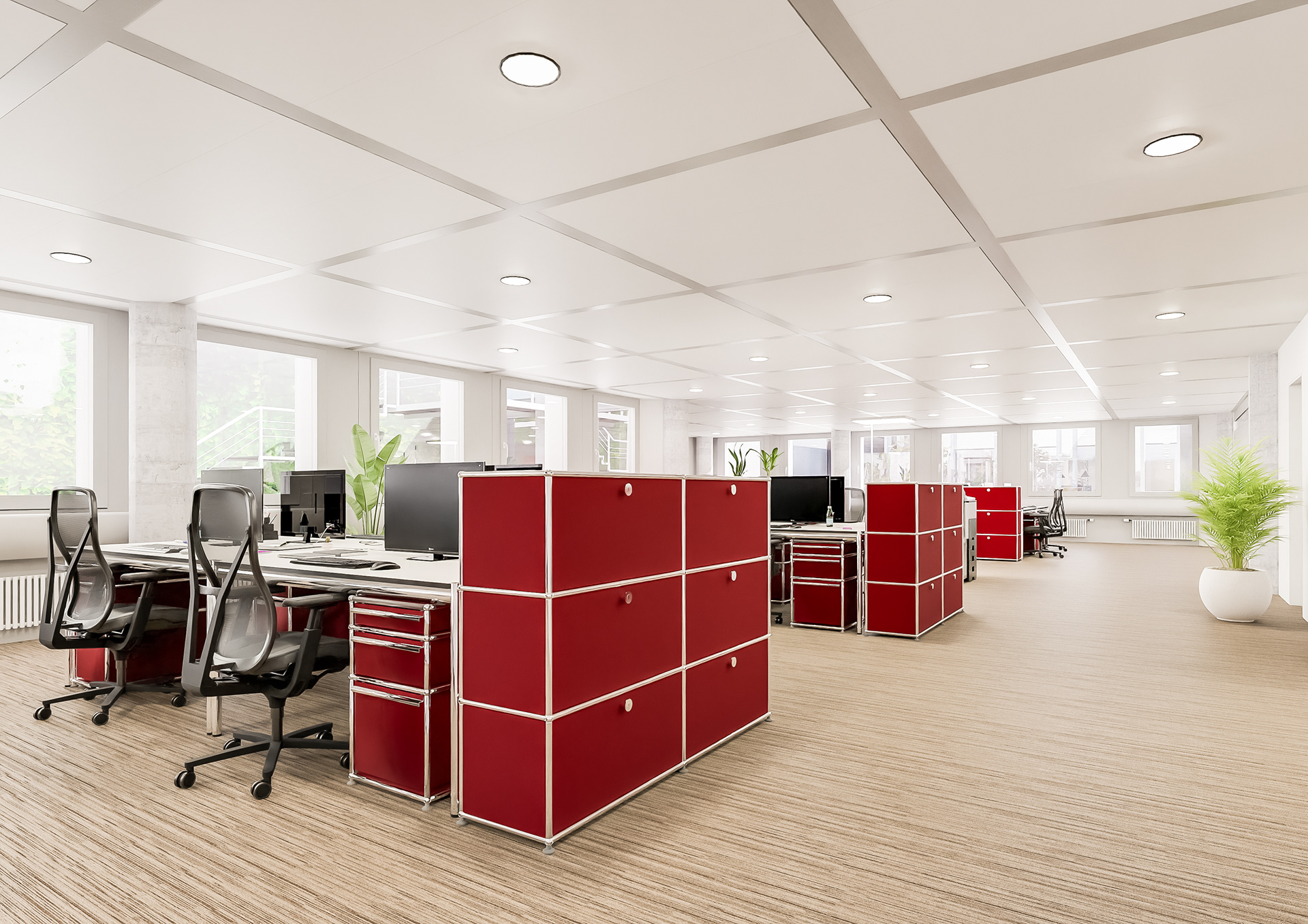 visualisation 3D office space Lausanne