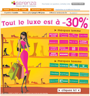 Newsletter sarenza.com