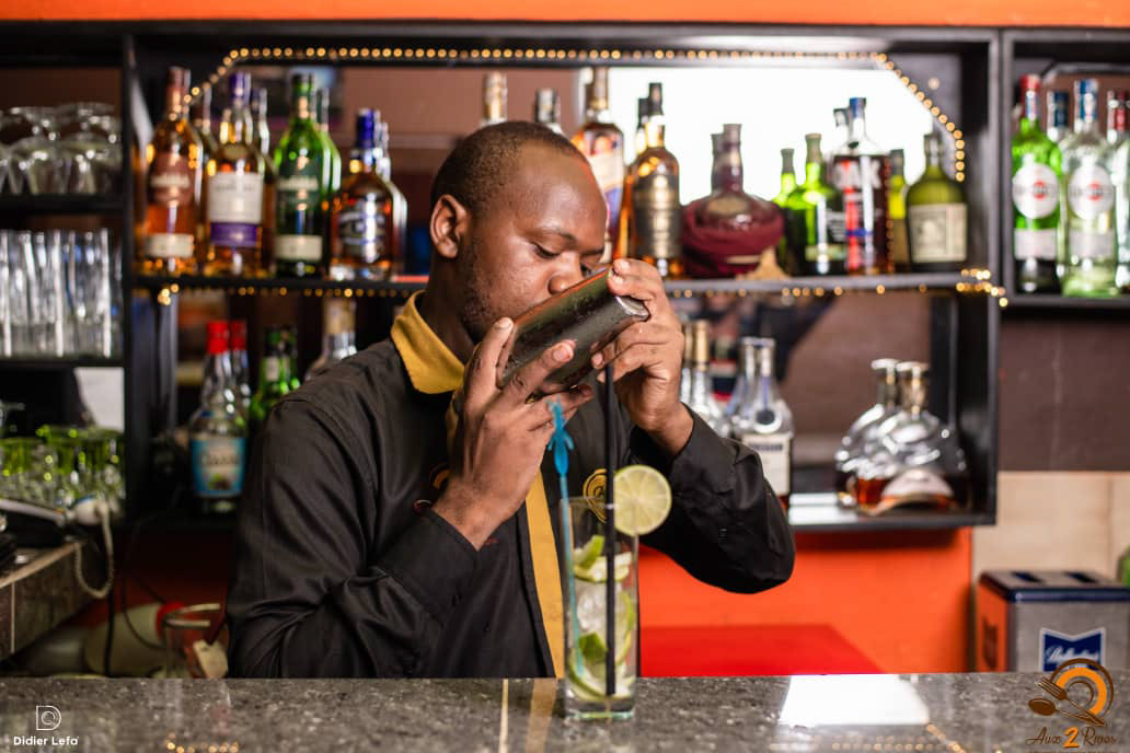 Barman en action