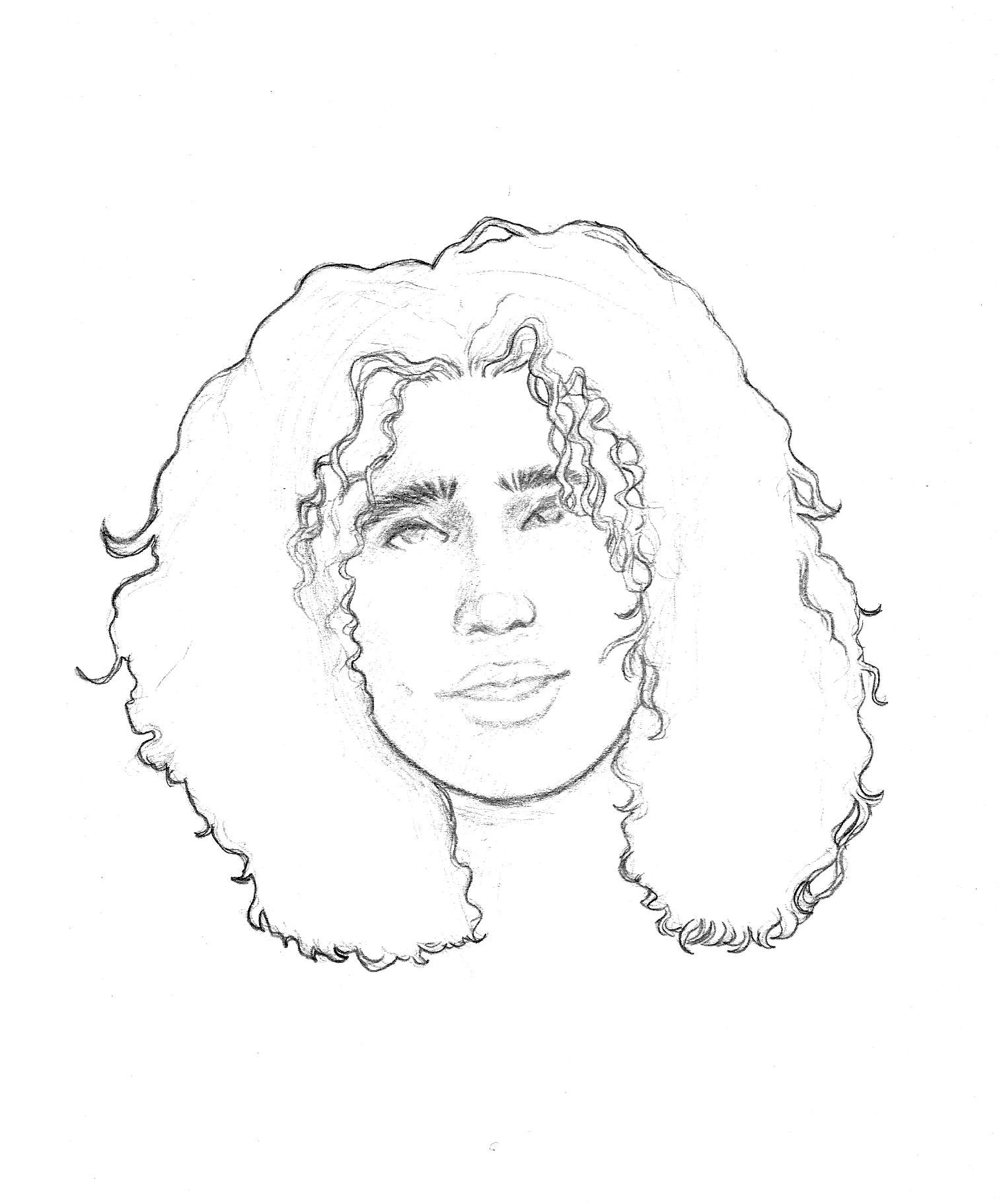 Hair Sketch 10- KVG