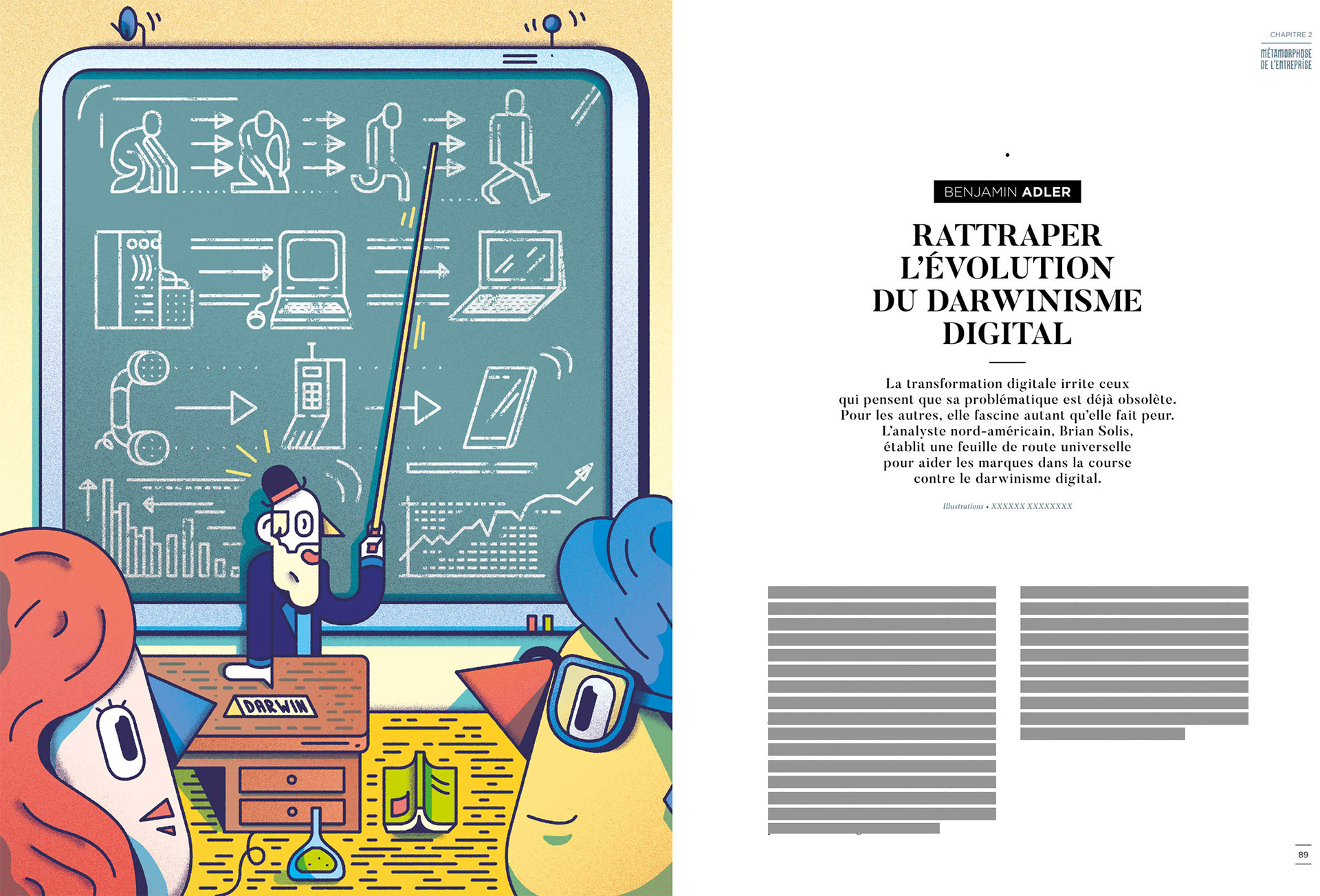 Le darwinisme digital - texte de Benjamin Adler - influencia 2015