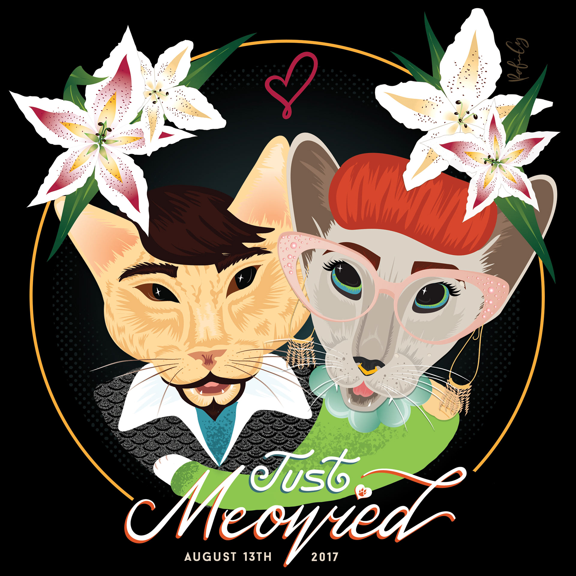 My sister's wedding announcement