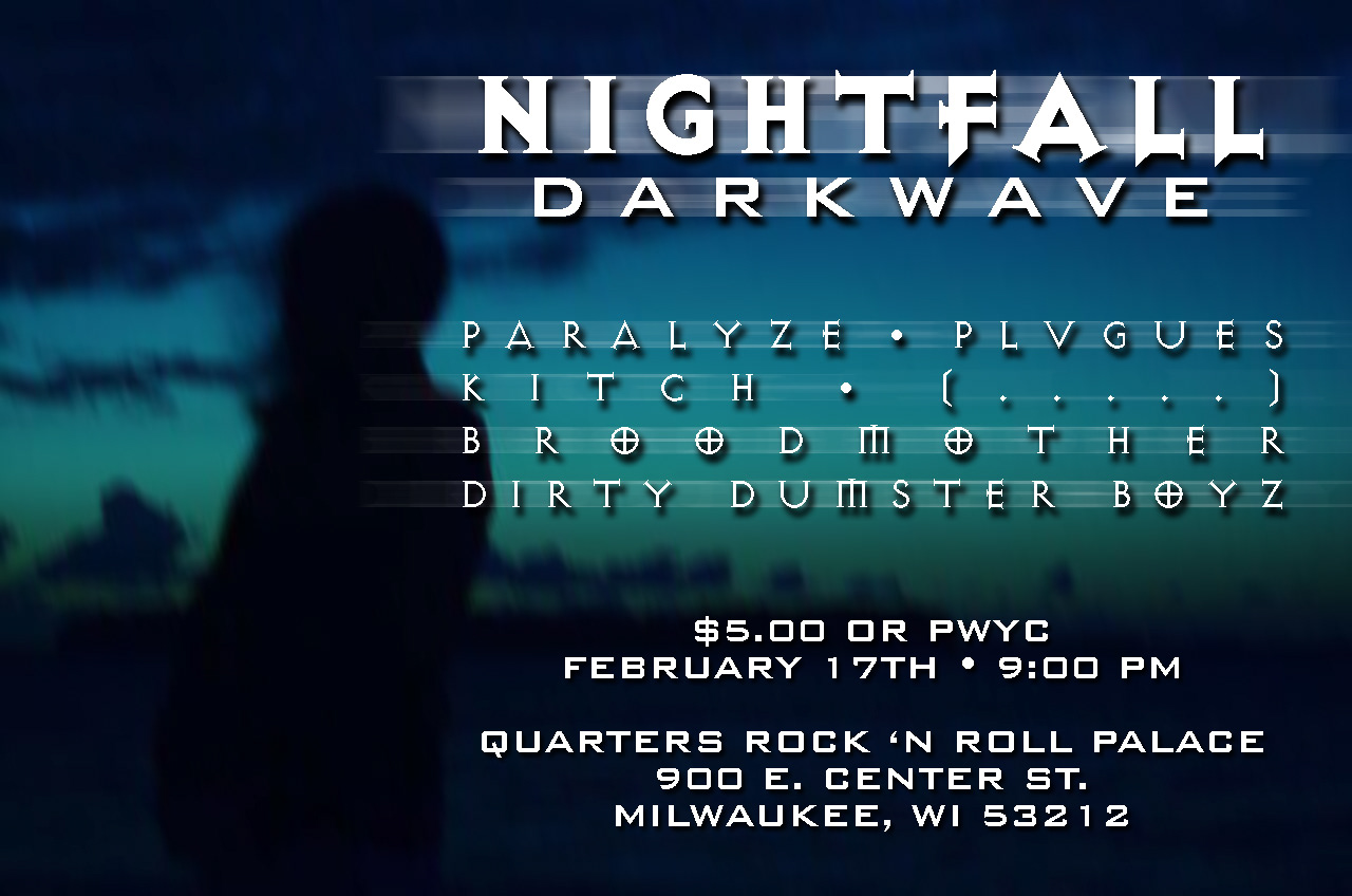 Nightfall Darkwave show poster