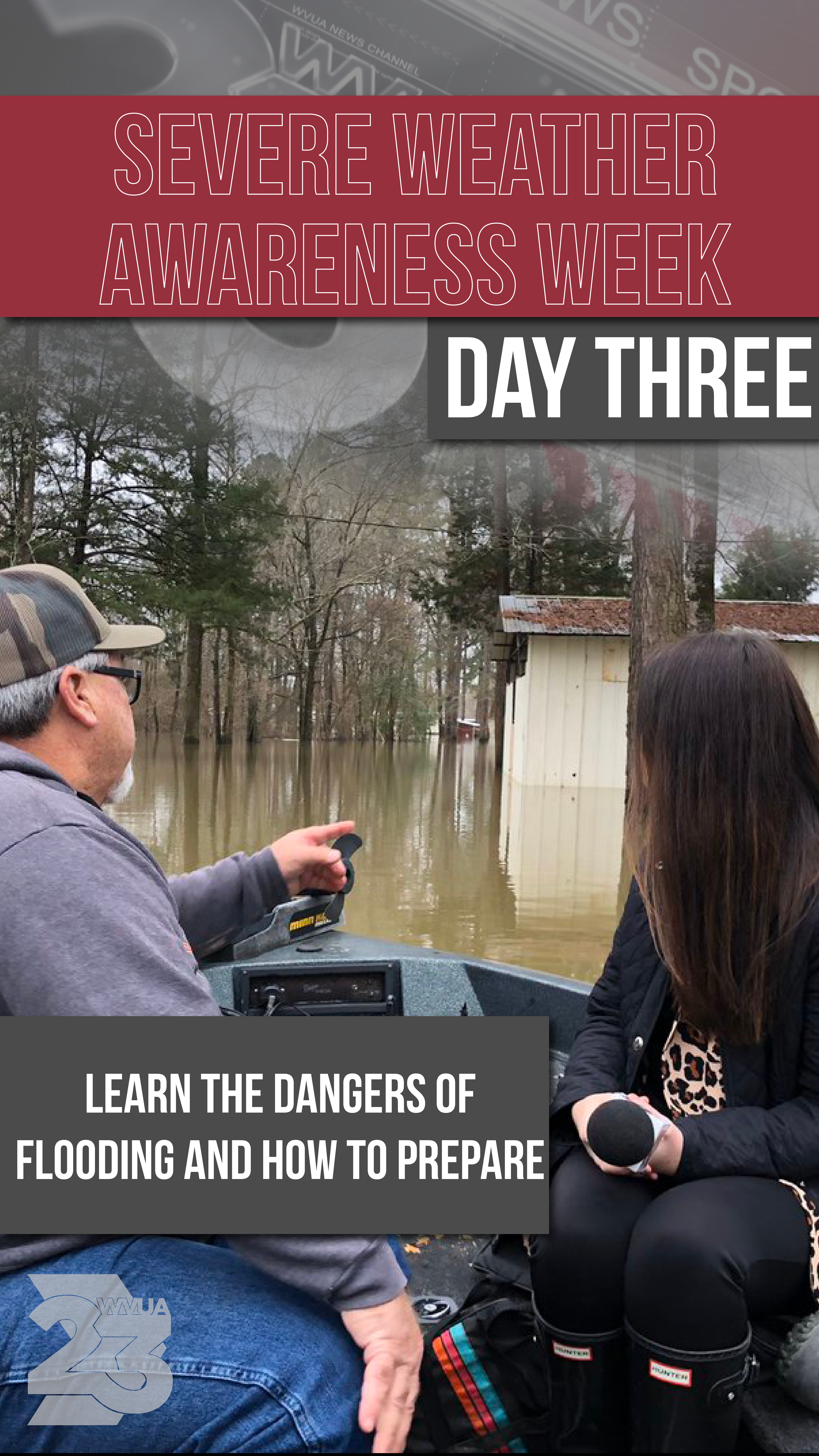 I would often edit the Instagram and Facebook story template for more specific campaigns, such as this severe weather awareness campaign