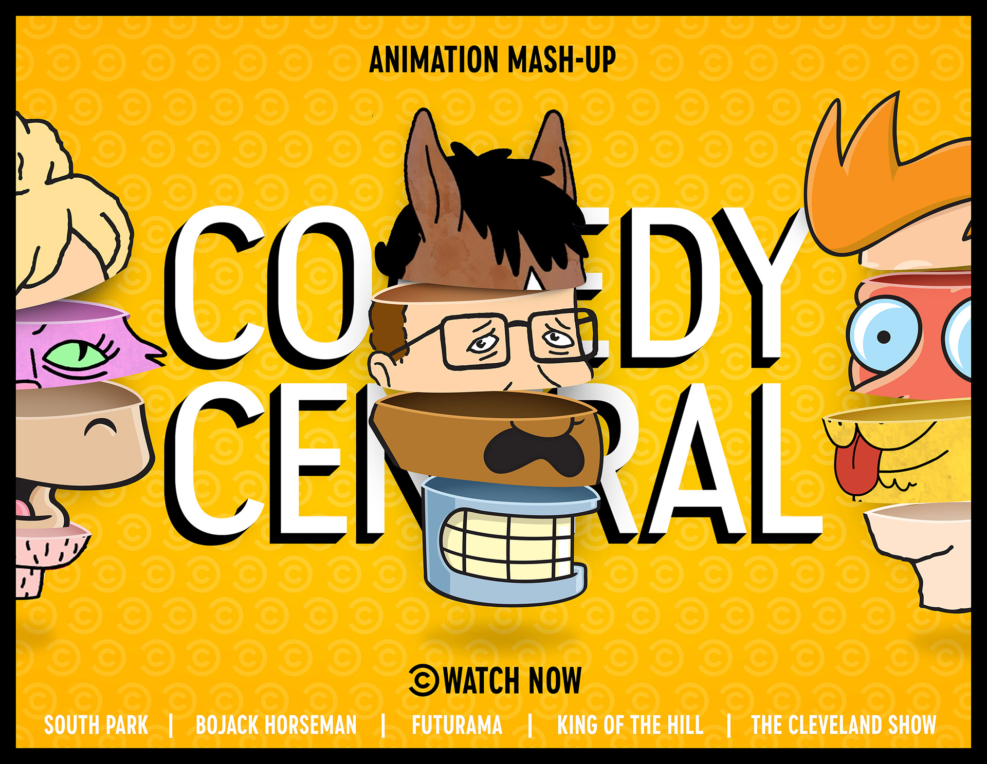 Comedy Central — Animation Party "Animation Mash-Up" Alternative Style Frame Direction