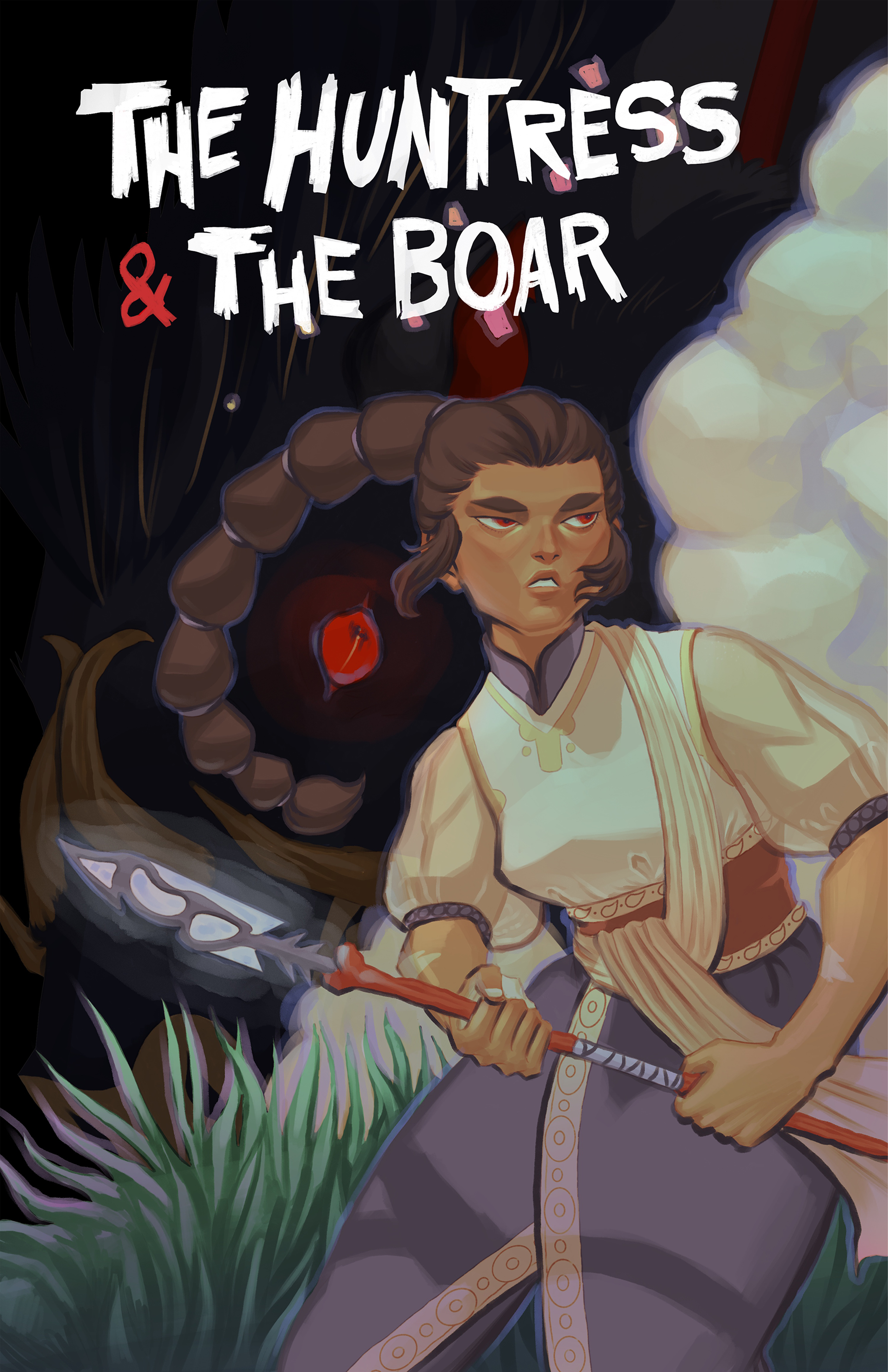 Cover Design for “The Huntress & the Boar” Comic, 2019