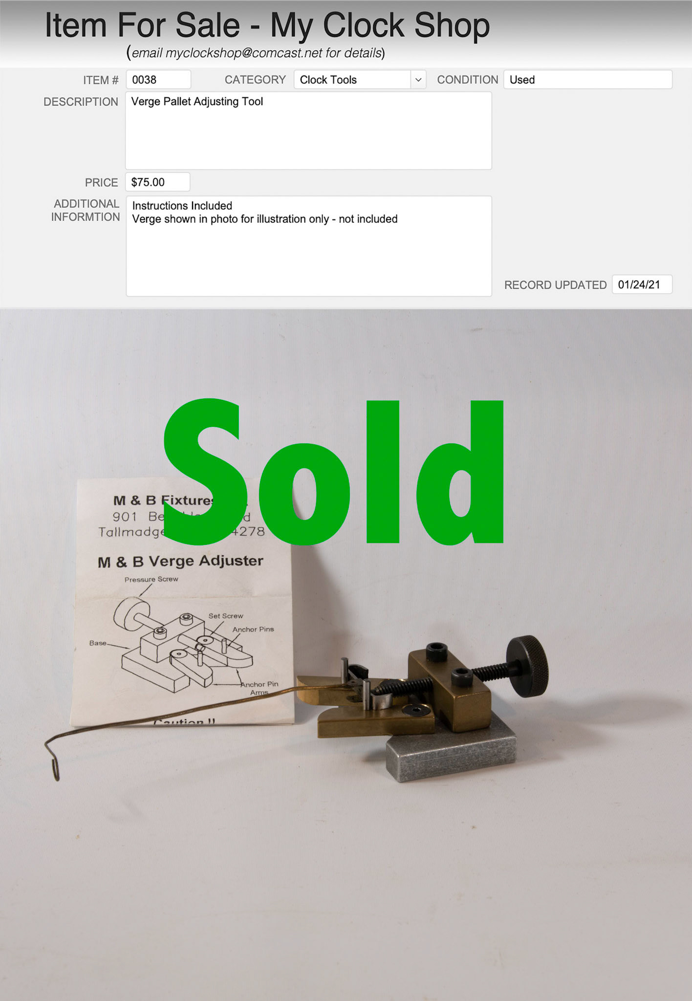 Item # 0038