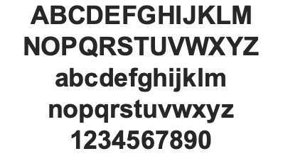 Arial - Bold