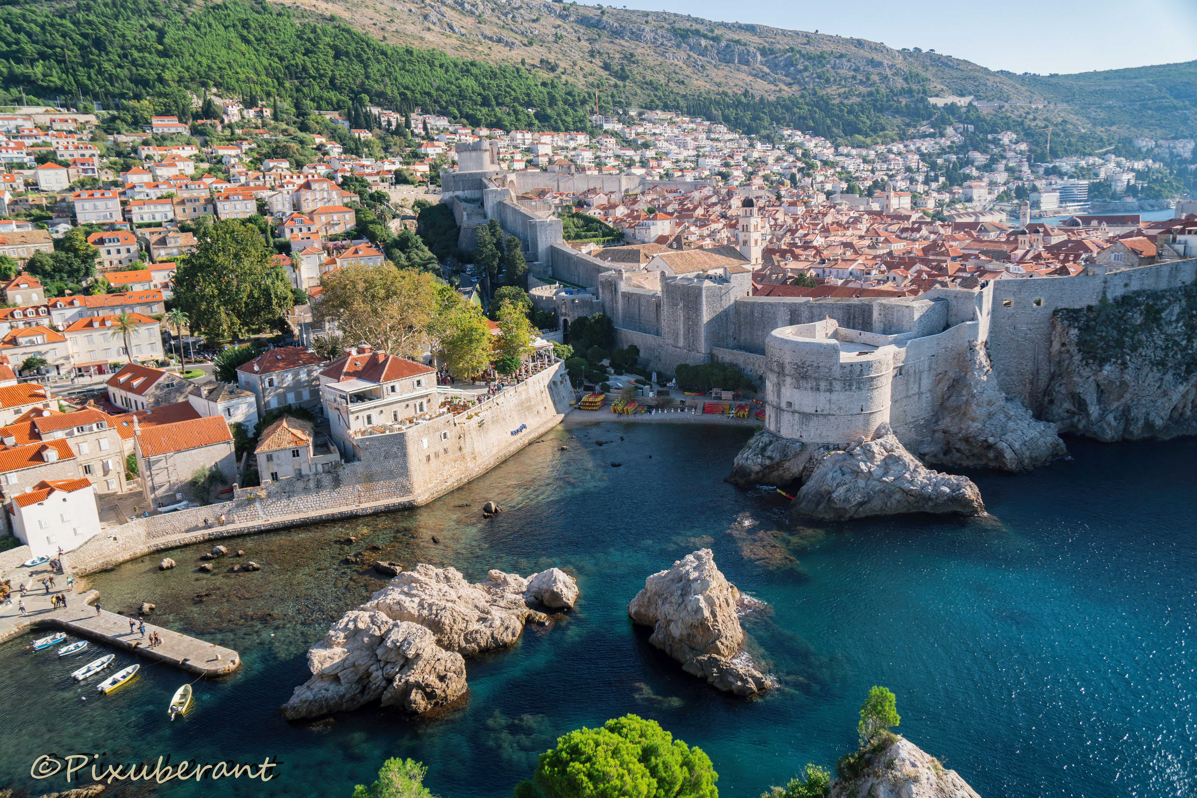 view of dubrovnik from Lovrijenac fortress