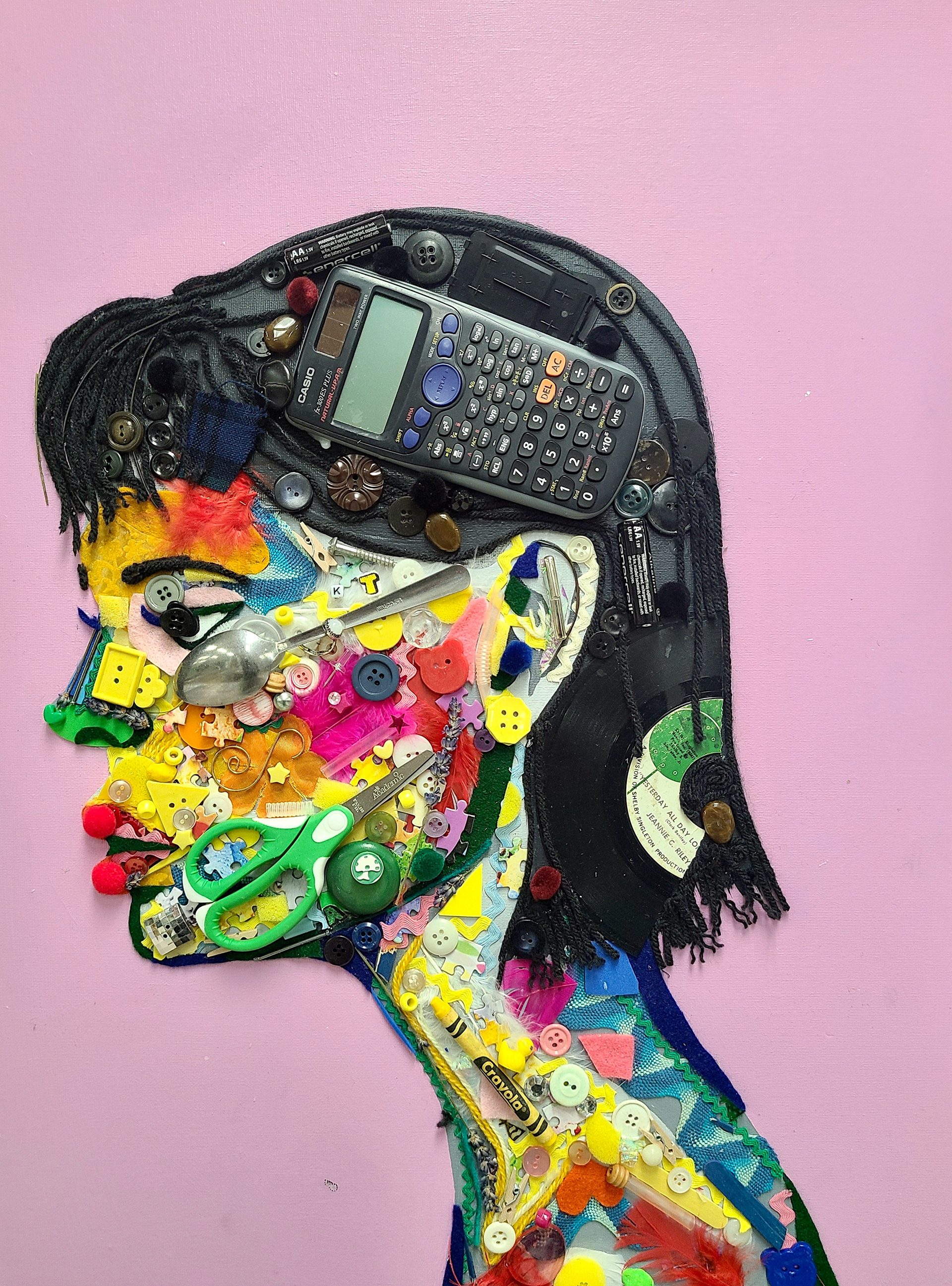 Makayla Franks, Grade 12, Eastern High School. Scattered, Mixed Media. Andrea Johnson, Educator.