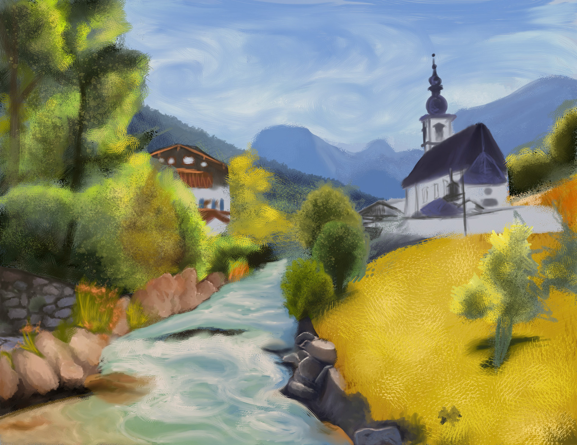 Impressionist Painting - Photoshop