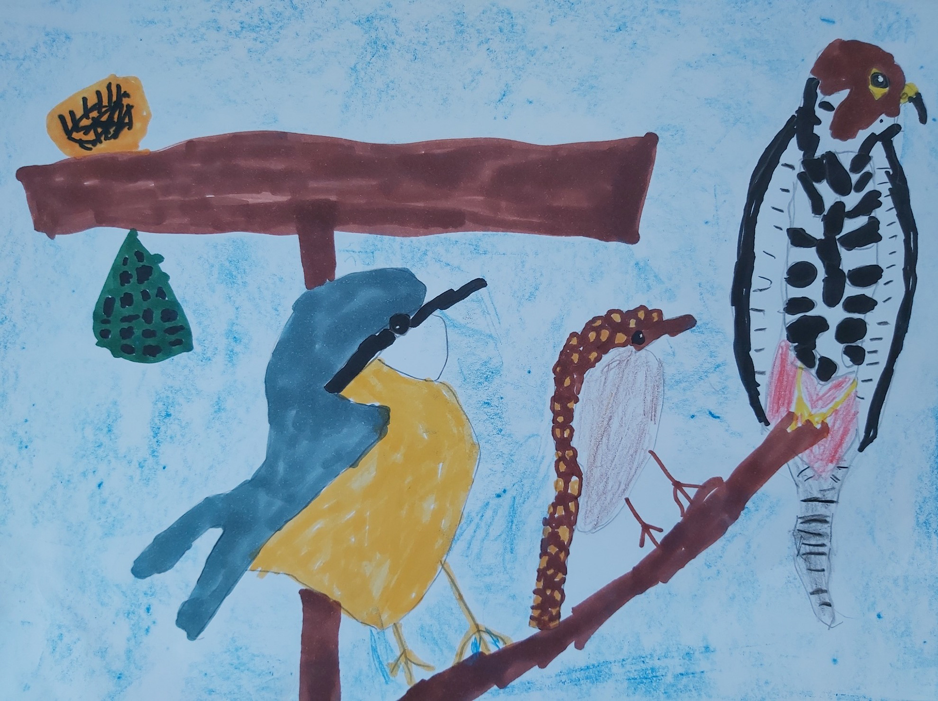 Boomklever, Boomkruiper en Boomvalk