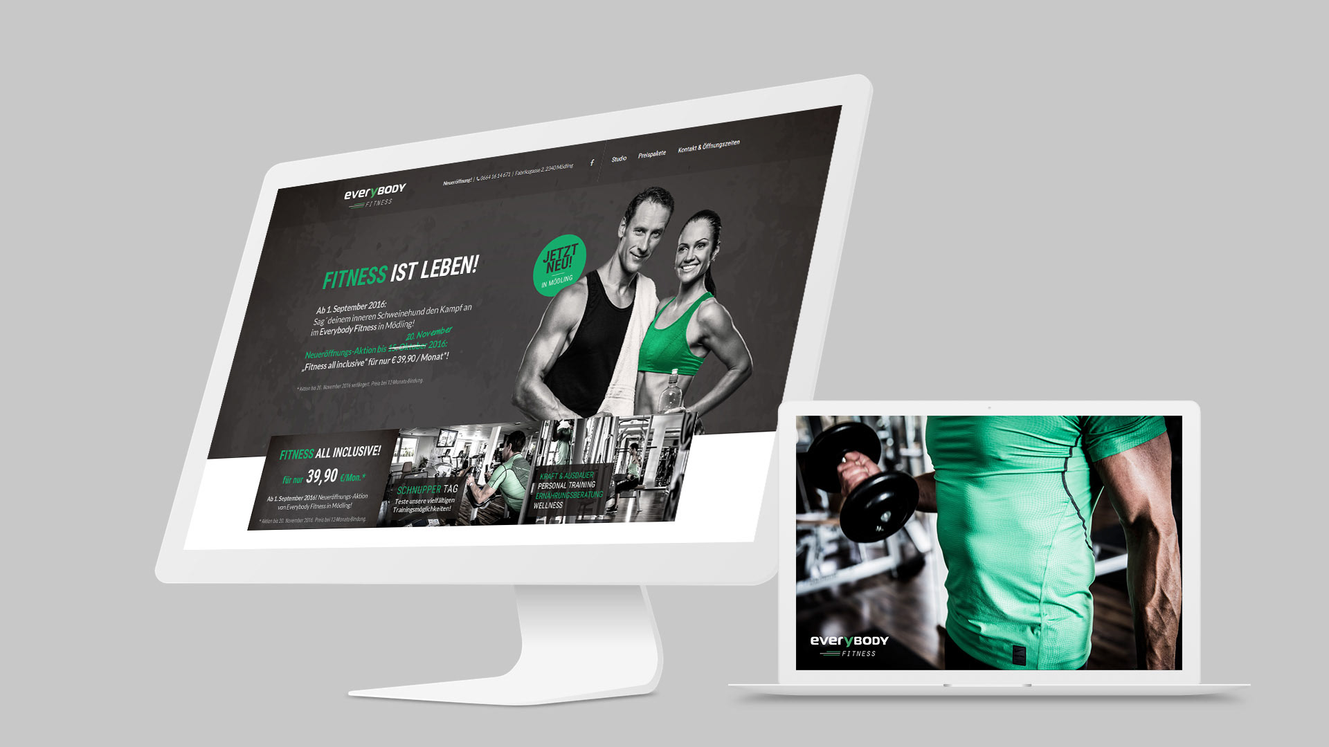 Website: Design, HTML, CMS > www.everybody-fitness.at