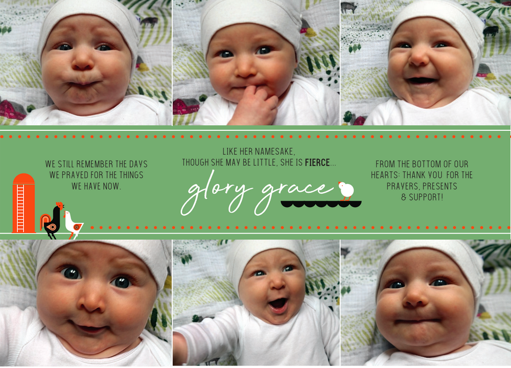 Photography and Birth Announcement (Back)