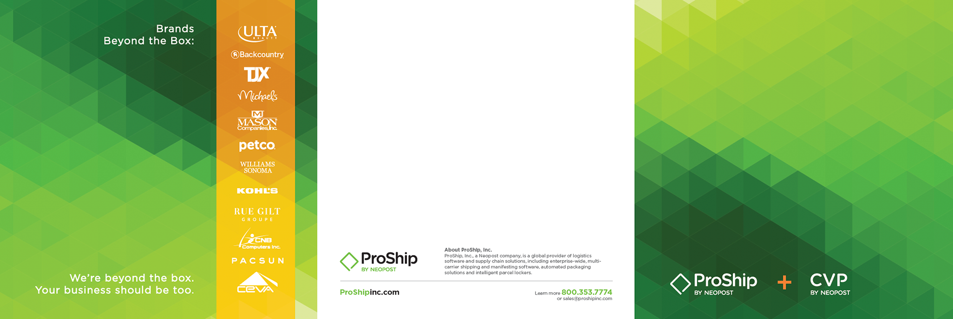 ProShip Inc. Trifold Brochure