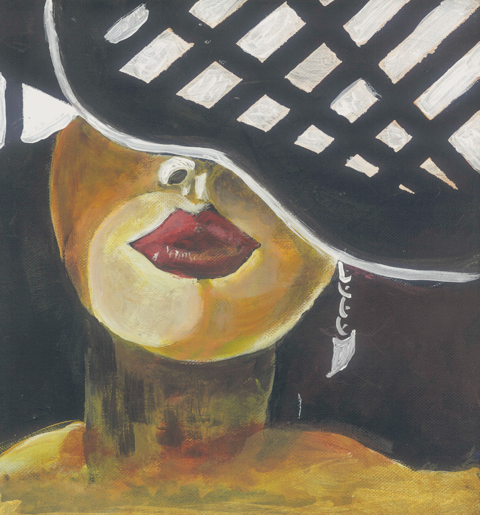 Secret | Frank Xavier Original | Acryl auf Leinwand | 30 mal 30 cm