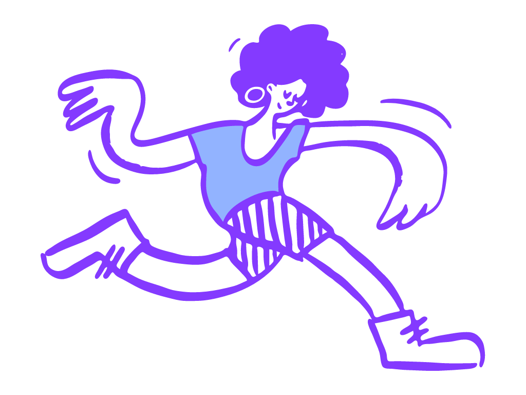 Image of woman dancing (opendoodles.com)