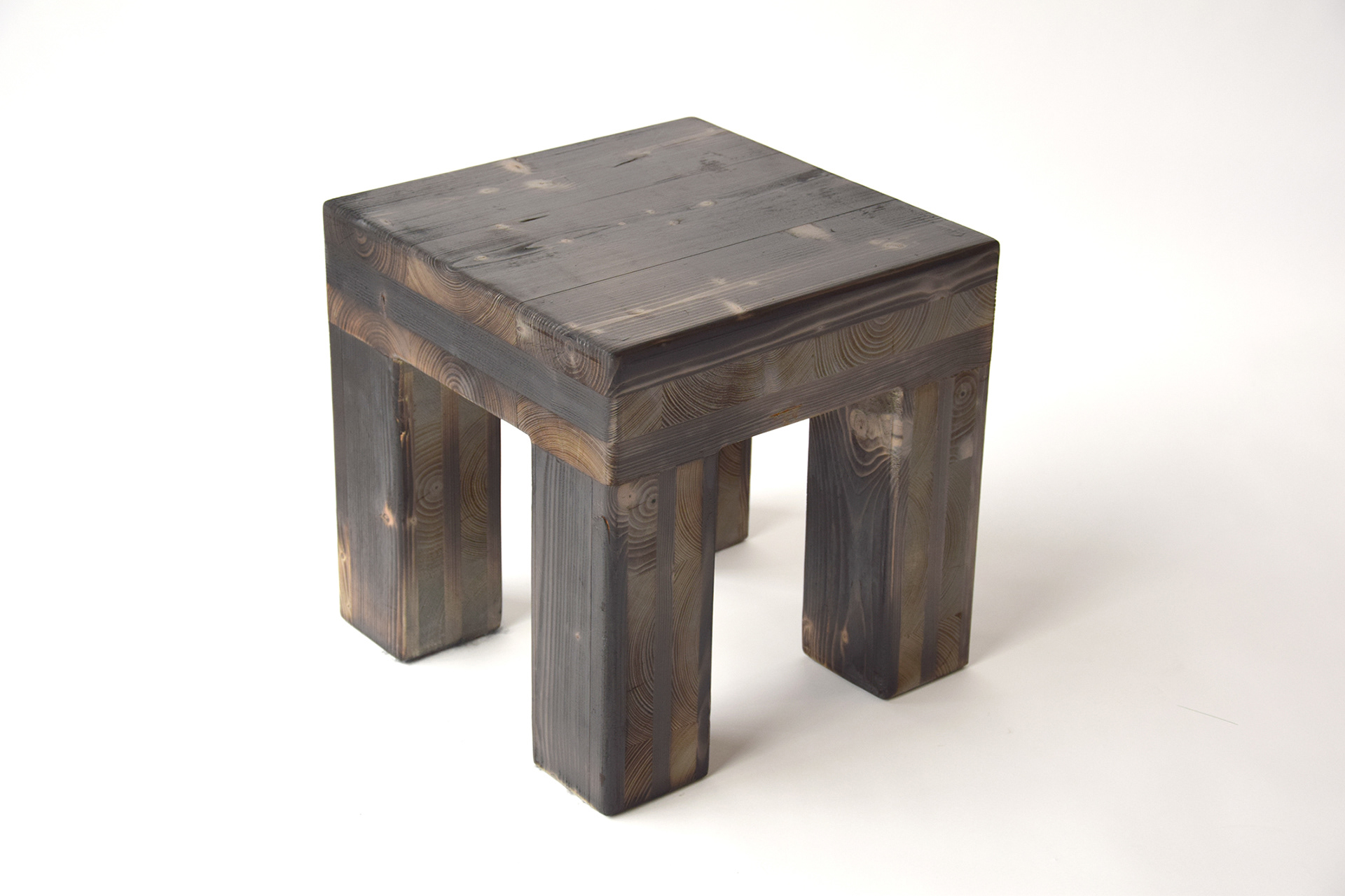 small stool, finish: black ash