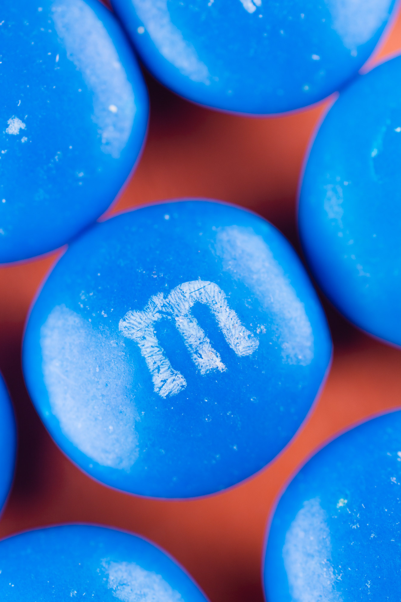 Blue and Orange M&Ms