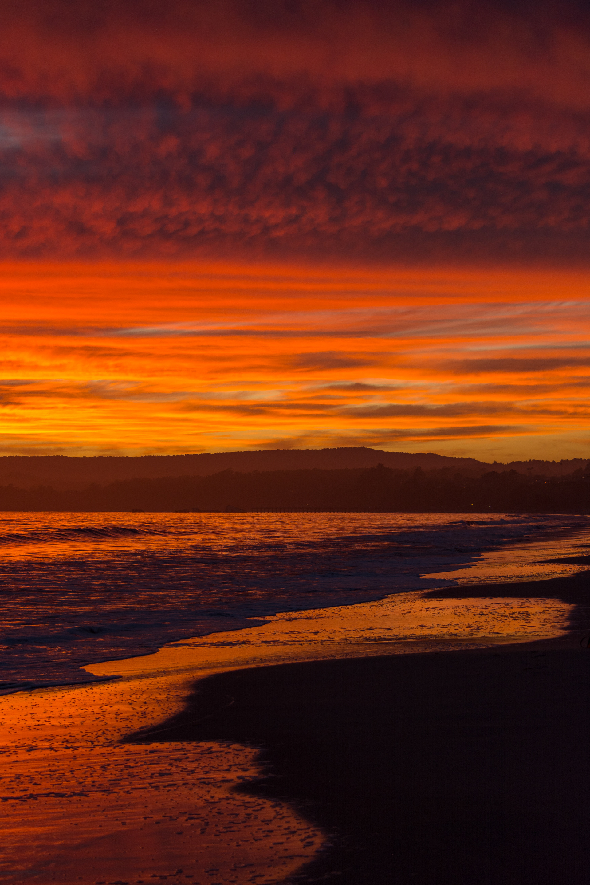 Aptos Beach at Sunset