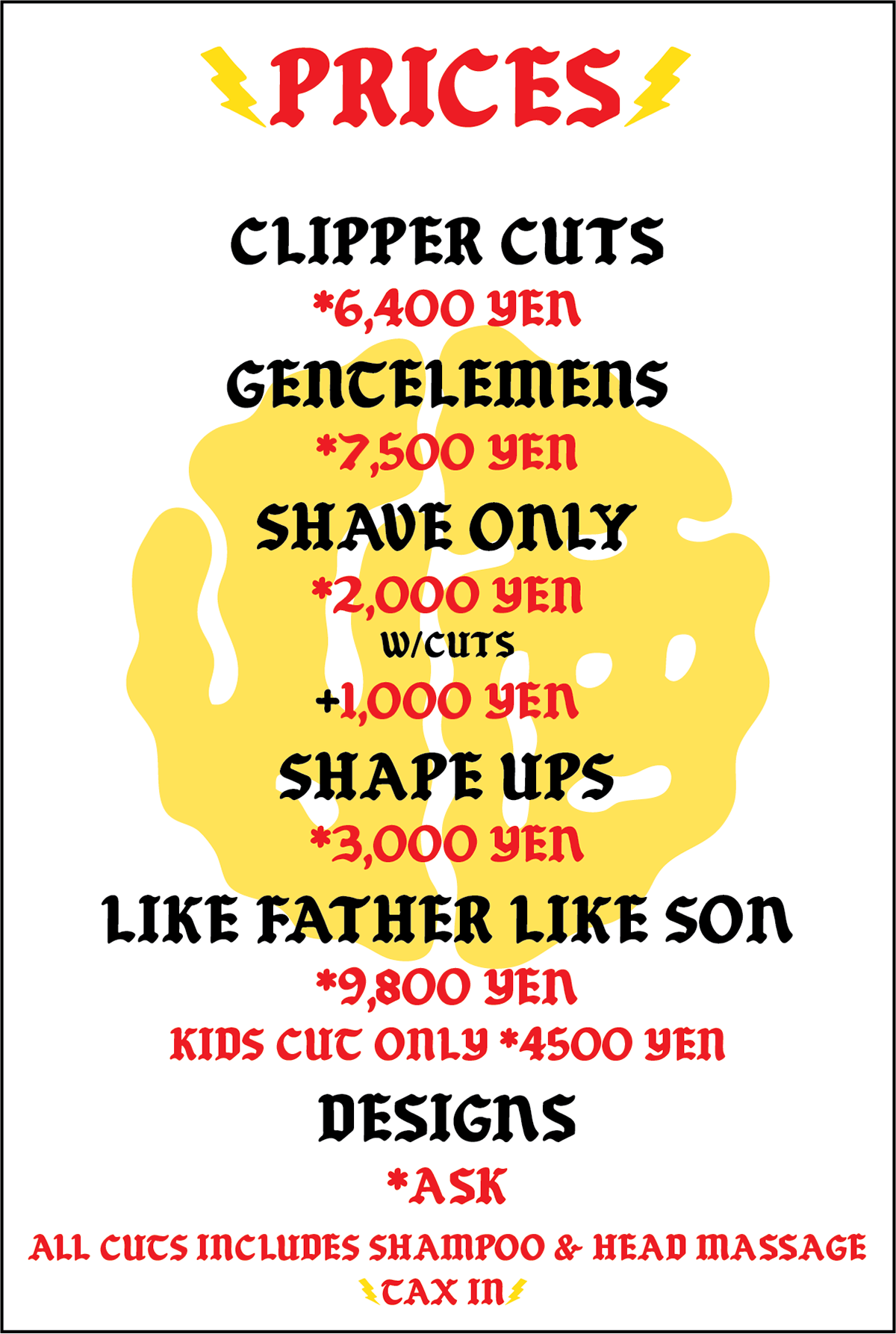 西山理髪店 The Fareast Faderz Dojo Tokyo Price