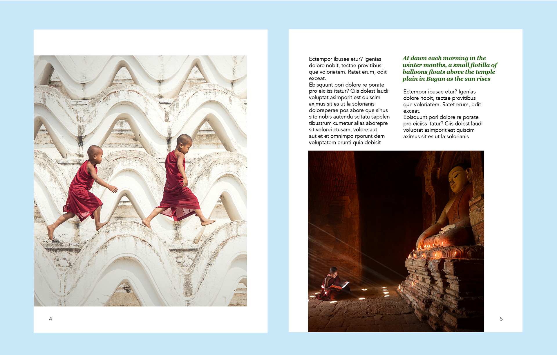 Layout design for print magazine (continued)
