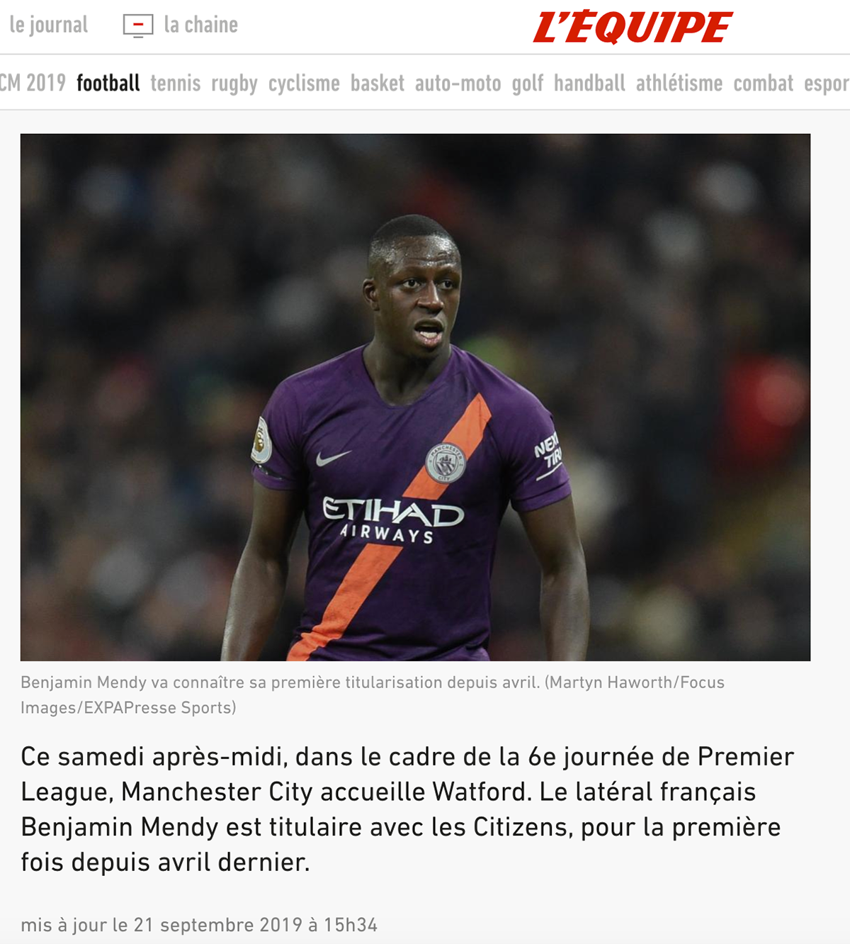 2019 09-21SEP L'Equipe