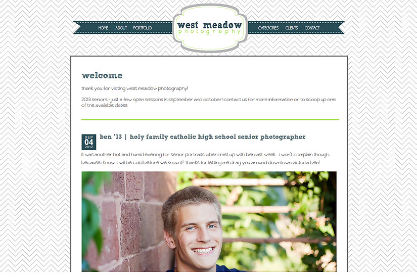 Full branding and website design for West Meadow Photography