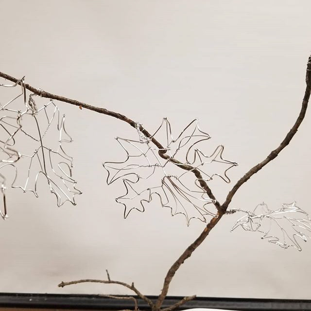 "Leaves" | 24" × 18" × 16" | Wire and wood