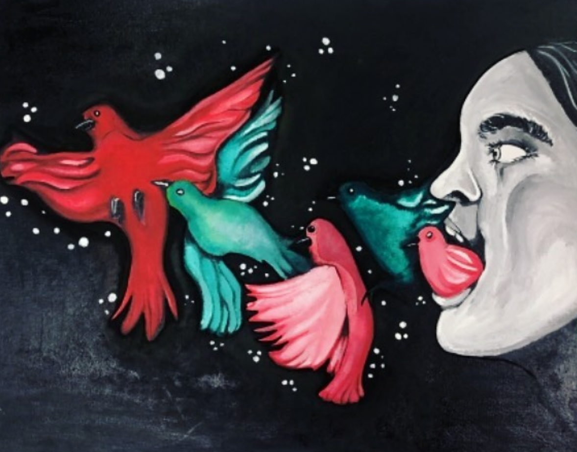 “Breaking Through” | 20” x 18” | Acrylic