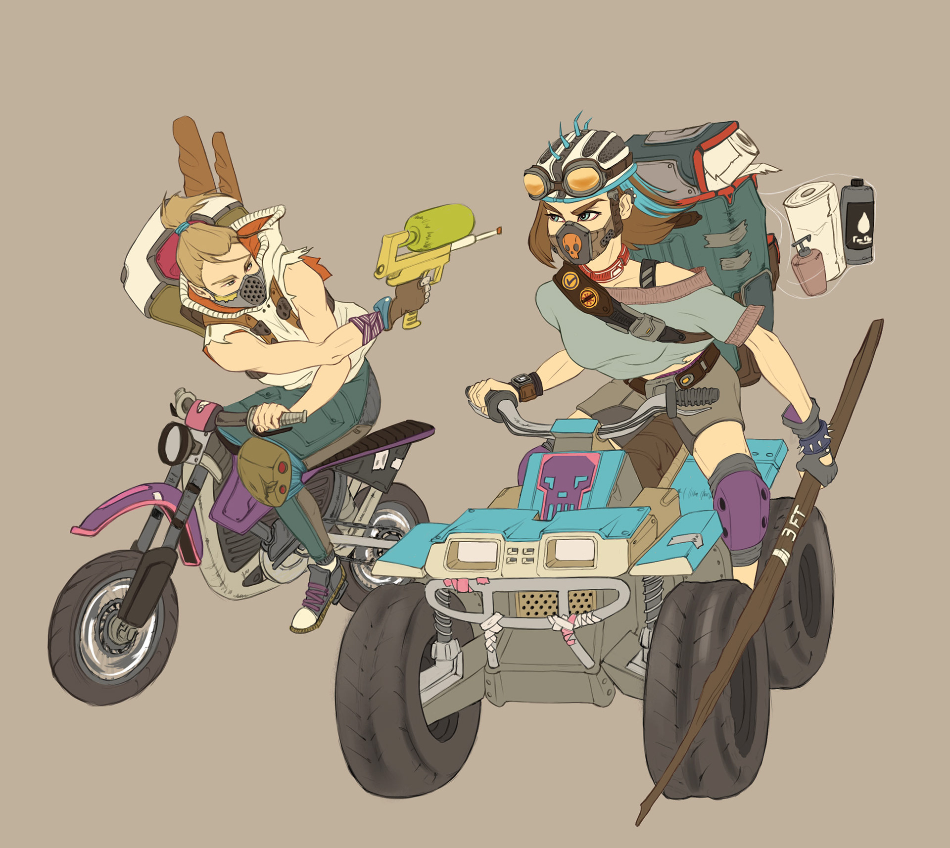 Flat colors