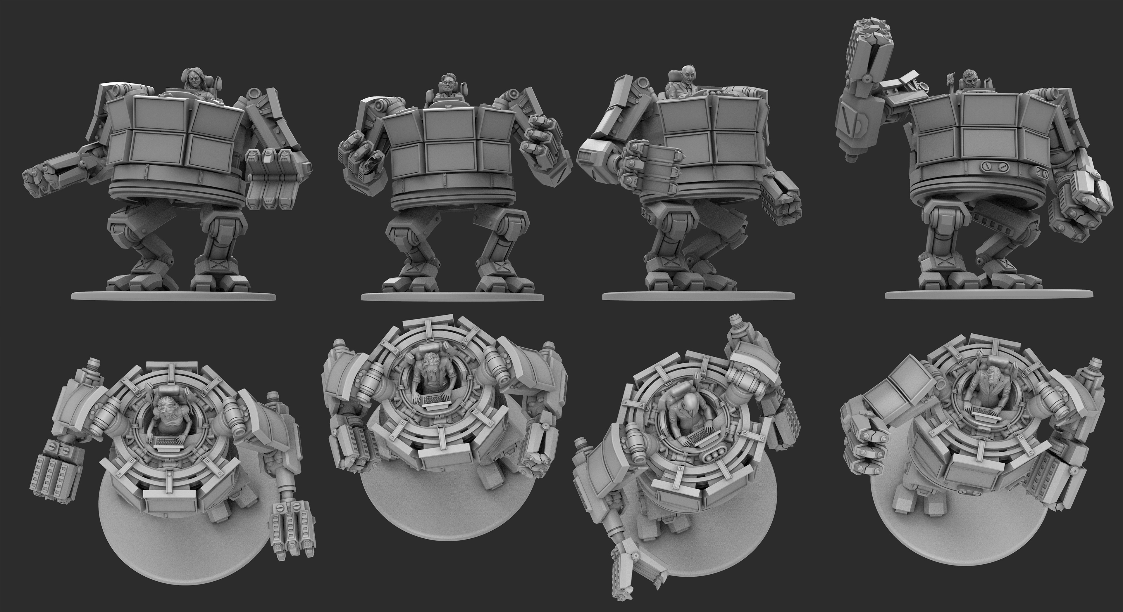 Final Design and posing. 3D Modeling by Tom Lishman.