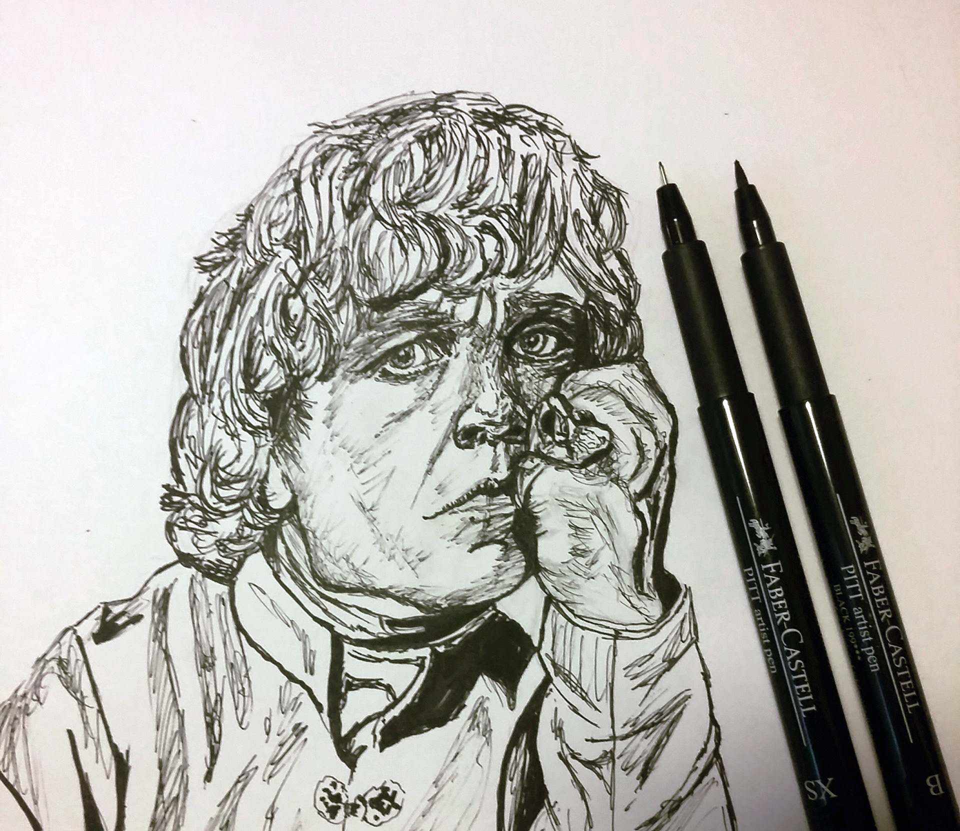 Tyrion Sketch in ink circa 2016