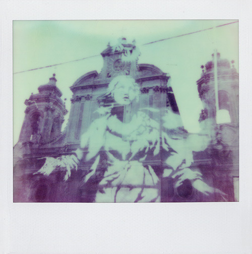"Napoli Defaced," 4 x 4 in, PZ 680 Color Shade, 2013