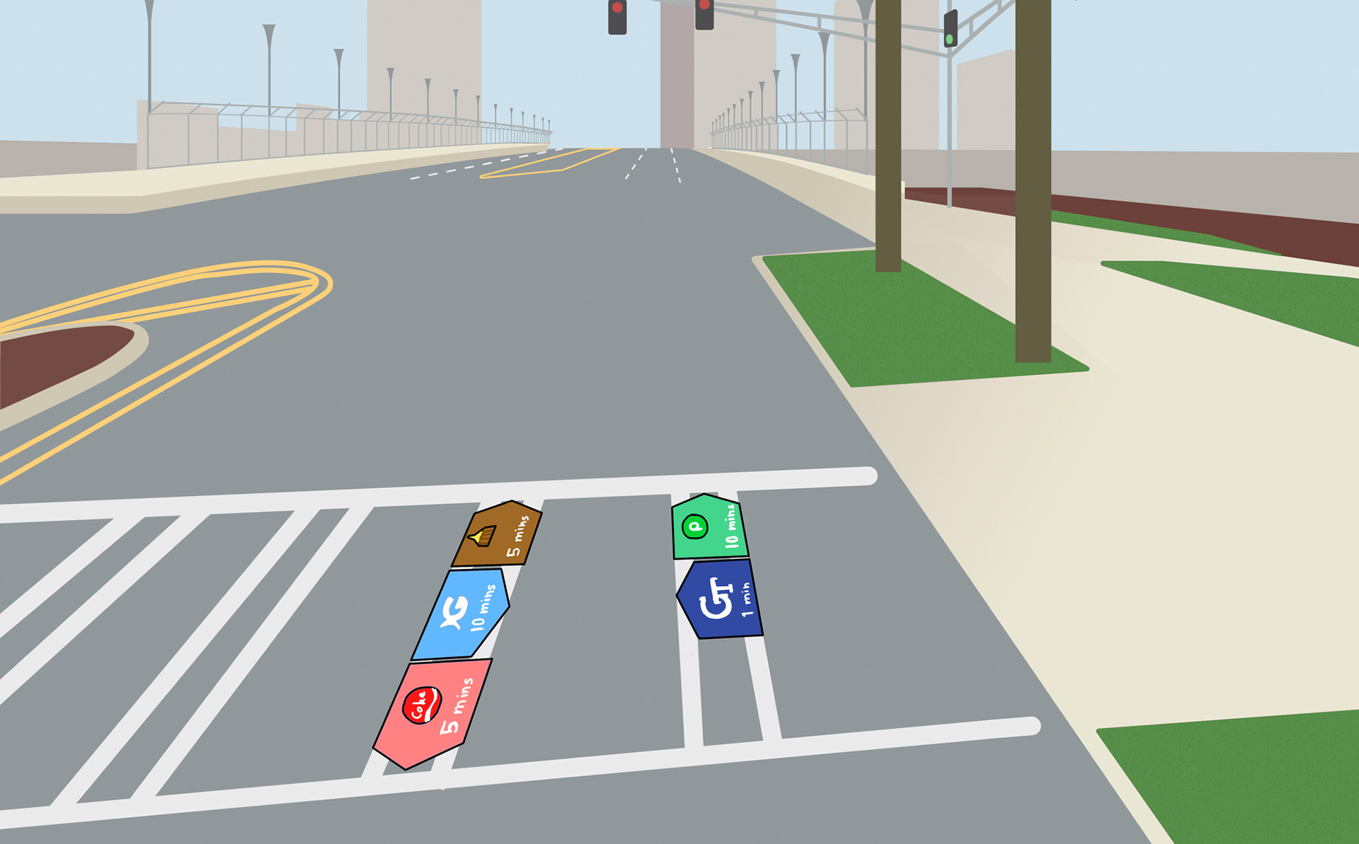 vinyl crosswalk sticker
