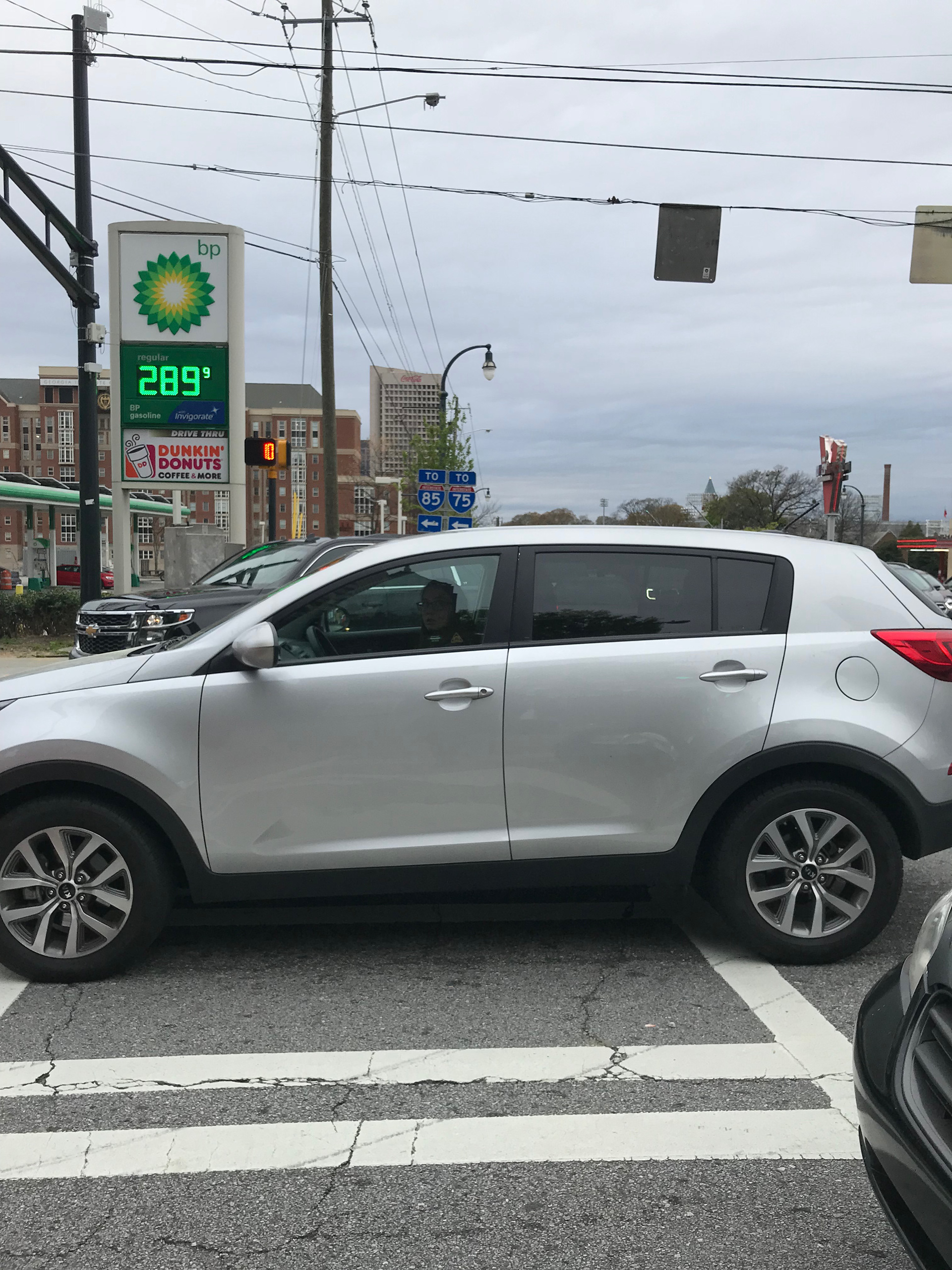 car in crosswalk #3