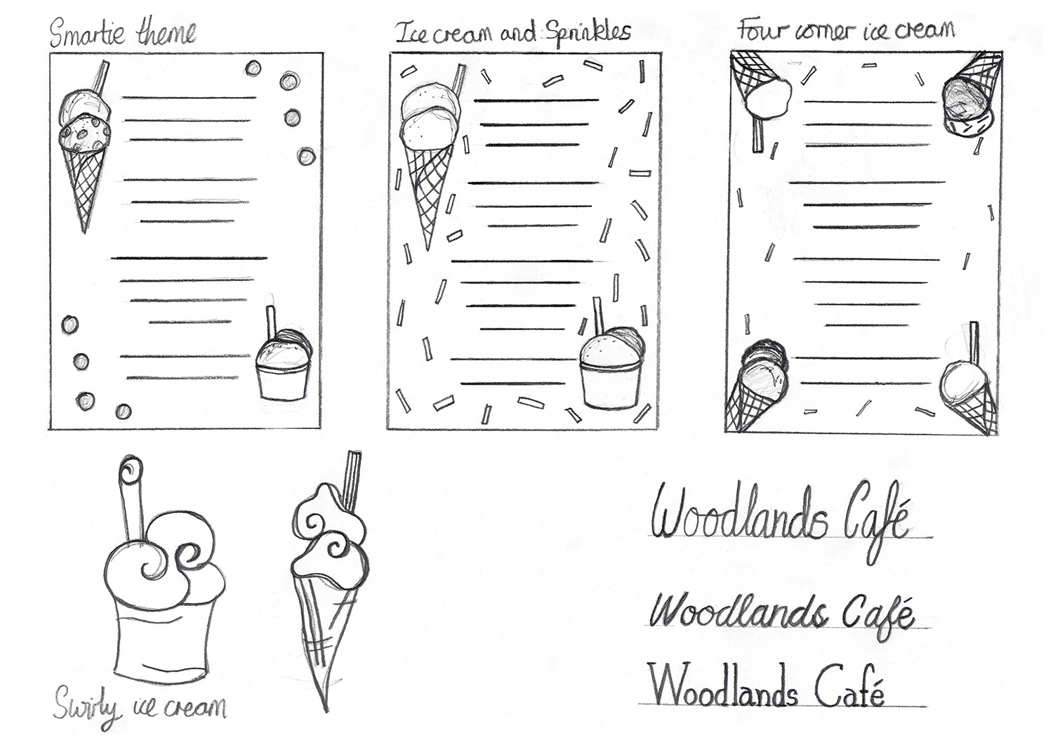 Woodlands Cafe Sign Thumbnail Ideas