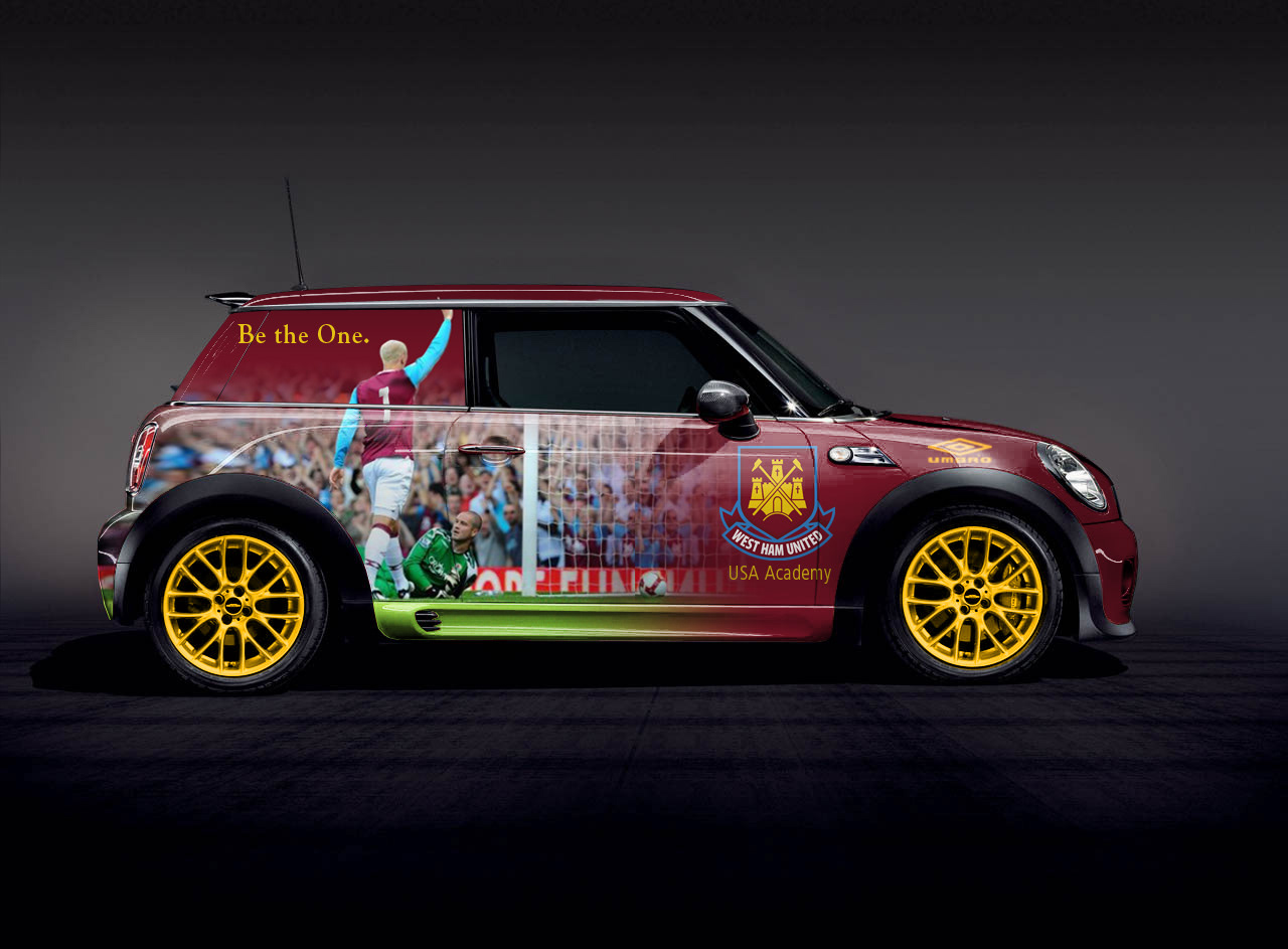 Mini Cooper / West Ham United USA Academy Mock-Up