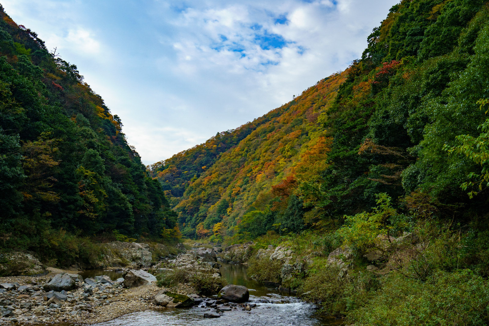 長門峡 紅葉1