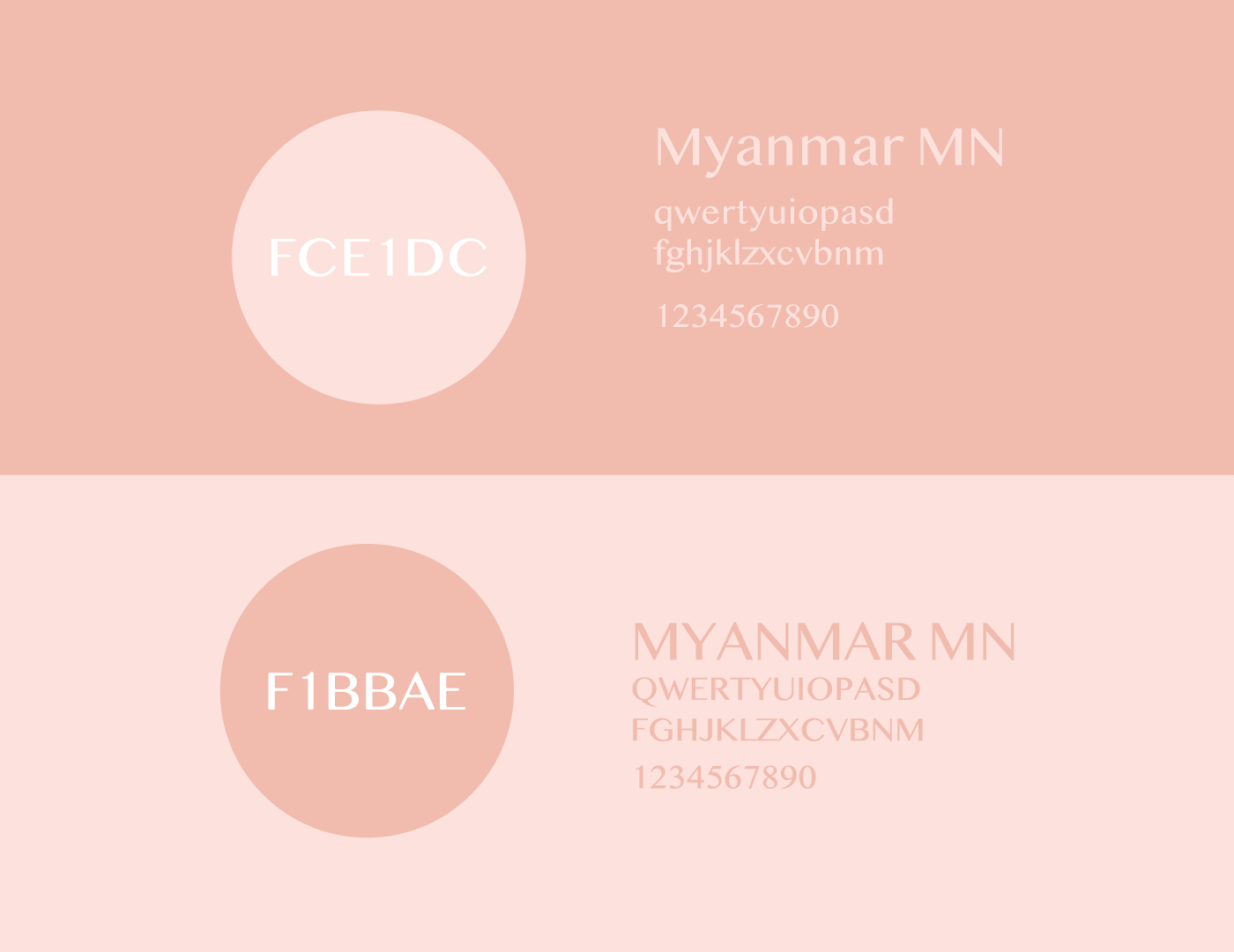 Alison Cosmetics Brand Identity Colour Choice