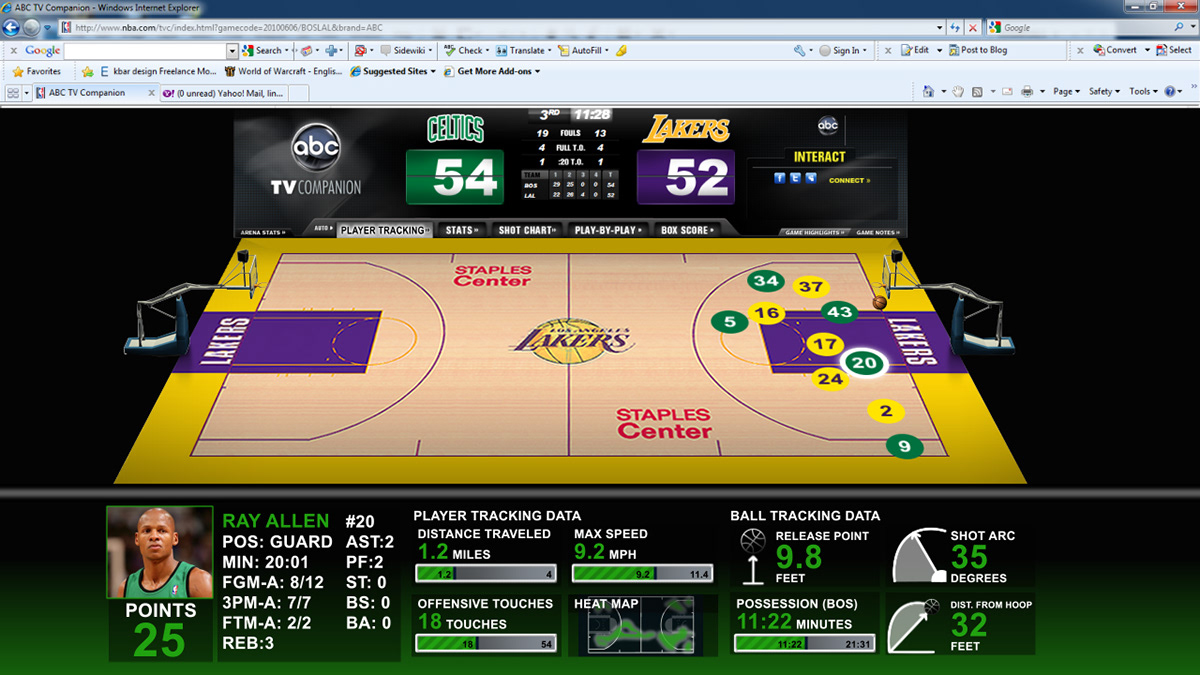 keith reinbold NBA Player Tracking Concepts