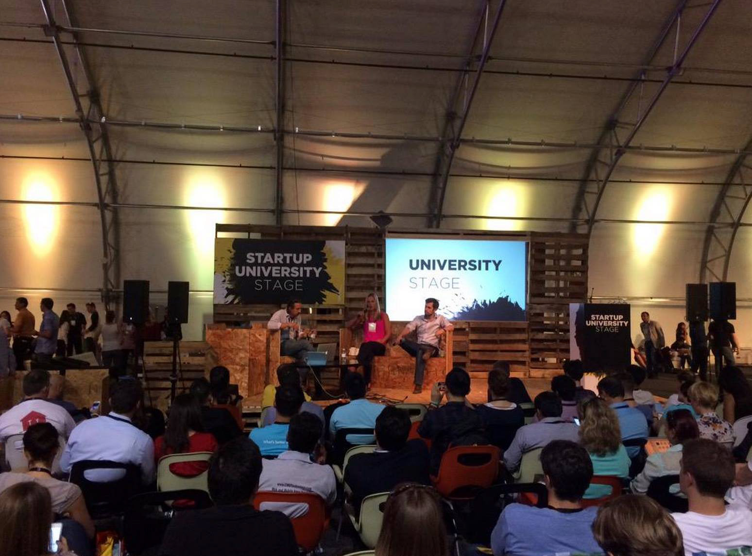 Judging educational startup company pitches in Las Vegas